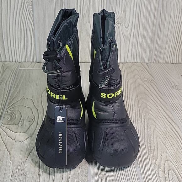 Sorel Flurry Waterproof Insulated Snow Boot Spruce Green Kids Toddler Size 8 NEW - Picture 6 of 12